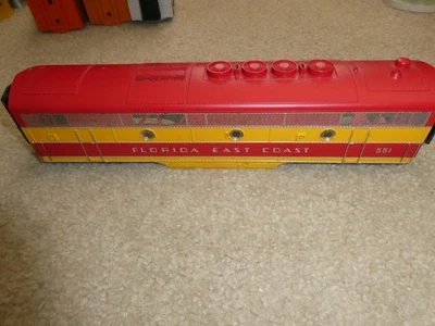 Carroceria de locomotiva MTH O Scale Florida East Coast unidade B 12,25" de comprimento - Imagem 1 de 2