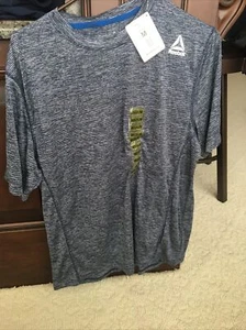 Reebok Mens' Active Speedwick Relaxed Fit Short Sleeve Shirt - NWT - M - Picture 1 of 7