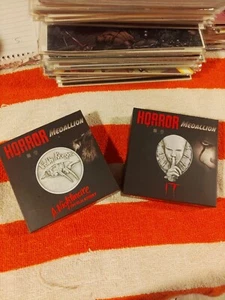 Horror Medallions A Nightmare In Elm Street And IT Limited 5000 VERY LOW NUMBERS - Picture 1 of 9