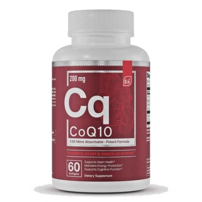 Essential Elements CoQ10 100mg cápsulas gelatinosas coração cérebro suporte vascular 60 ct - Imagem 1 de 4