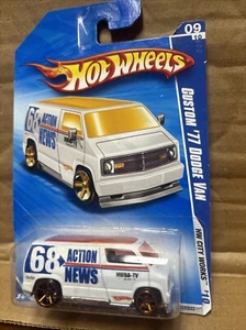 Hot Wheels Custom ‘77 Dodge Van 68 Action News -New (2009) - Picture 1 of 2