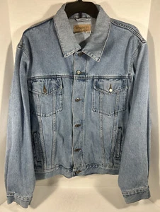 Wrangler Jeansjacke Mantel Herren X-Large Hero Classic Trucker Denim Blue Jean - Bild 1 von 12