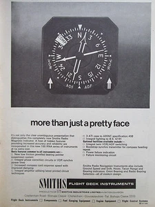 9/1968 PUB SMITHS RADIO MAGNETIC INDICATOR FLIGHT DECK INSTRUMENTS ORIGINAL AD - Picture 1 of 1