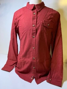 Shirt CQR Men's Flannel sz L Red Button Up Long Sleeve - Picture 1 of 9