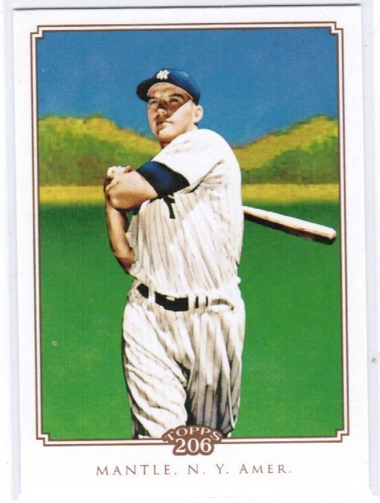 2010 TOPPS 206 BASEBALL MICKEY MANTLE #340 SHORT PRINT SP (ref 7326) - Image 1 of 1