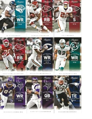 2012 Panini Prestige Football - Cards #101 - #200 Complete your set!! - Image 1 of 4
