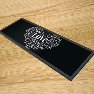 Premier Range Ihre eigene Wortcollage auf einem Glastischläufer - Bild 1 von 17