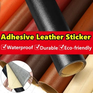 Self Adhesive Leather for Sofa Repair Patch Furniture Sticker Seat Bag Shoes Fix - Picture 1 of 22