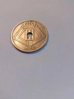 Belgium 25 Centimes 1938 Belgium  Léopold III BELGIQUE-BELGIE - Image 1 of 2