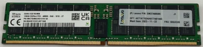 LENOVO 03GX339 128GB HMCT04MEERA131N DDR5 RAM EC8 RDIMM 2S2RX4 MEMORY PC5-4800B - Image 1 of 2