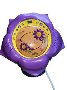 Disney Tinker Bell Fairy Purple Flower Butterfly Portable CD Player Girl's Music - Picture 1 of 9