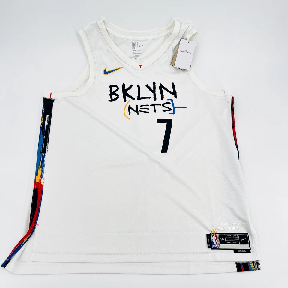 Nike Kevin Durant Brooklyn Nets Basquiat City Edition Jersey Size 2XL DO9585 102
