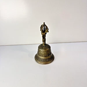 Campana de meditación de metal templo tibetano (¿bronce?) Exorcismo ritual campanas vintage - Imagen 1 de 8