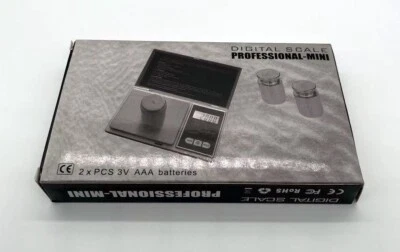 Mini báscula de bolsillo 500 g x 0,01 g - Báscula digital de gramos Foto 1 de 4