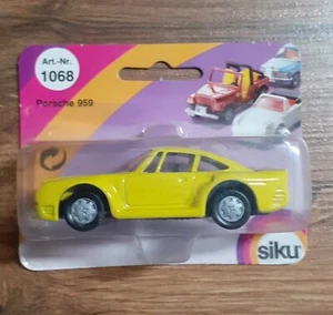 Siku Porsche 959 gelb 1068, in OVP, Spielzeugauto aus Sammlung - Bild 1 von 1