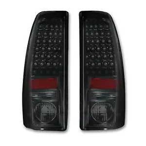 RECON 264173BK Chevrolet Silverado GMC Sierra 99-07 Smoked-Red Tail Lights LED - Picture 1 of 2
