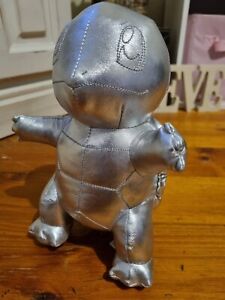 Pokemon 25th Anniversary Silver Squirtle Stuffed Toy Chrome Collectable