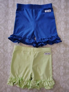 Merce and Me Ruffle Shorts Shorties Royal Blue Lime Green 6 Girl Merce & Me - Picture 1 of 3