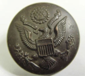 1800s Antique american great seal metal 28 mm button w h horstmann phila 50685 - Picture 1 of 5