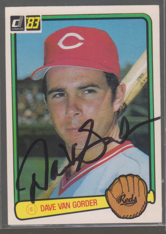 Autographed 1983 Donruss Dave Van Gorder - Reds(Deceased) - Image 1 of 1