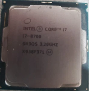 FOR SALE: Intel 6 Core i7-8700 3.2 GHz Desktop Processor SR3QS - Photo 1/1