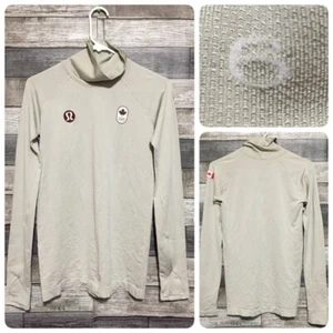 Lululemon Canada Olympics Performance Top Women’s 6 Tan Beige Stretch - Picture 1 of 12