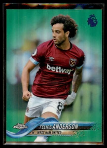 2018-19 Topps Cromo Premier League REFRACTOR VERDE Felipe Anderson #4/99 - Imagen 1 de 2