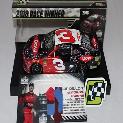 AUSTIN DILLON 2018 AUTOGRAPHED #3 DAYTONA 500 RACE WIN DOW CHEVY /1,381 MADE!! - Image 1 of 4