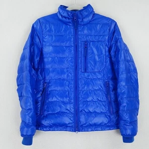 J Crew Jacket Womens Small Blue Down Puffer Lightweight B3903 Casual Insulated - Picture 1 of 14