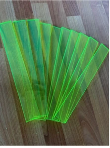 10 x gelbe Leuchtstreifen 23cm x 3cm BREIT 3mm DICK - Bild 1 von 2