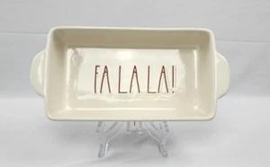Rae Dunn  FA LA LA! Baking Dish Loaf Pan Red Christmas Holiday - Picture 1 of 4