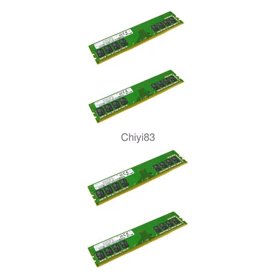 Samsung 32GB (4X8GB) DDR4 2400MHz PC4-19200 UDIMM Memory RAM M378A1K43CB2-CRC - Image 1 of 4