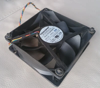 Foxconn 120mm x 38mm PV123812DSPF 01 5 Pin 4 Wire Case Fan Dell Precision T5500 - Image 1 of 2