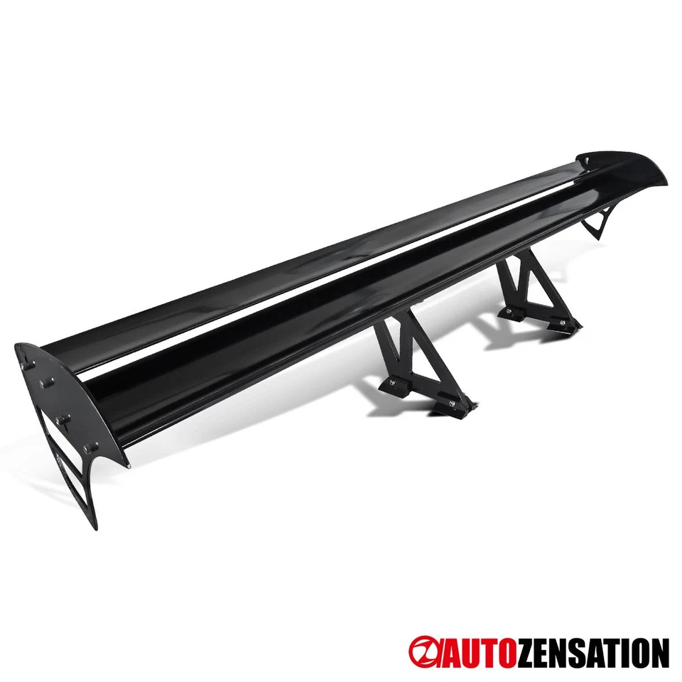 F1 GT Style Adjustable Dual Deck Trunk Spoiler Wing 52" Aluminum - Изображение 1 из 4