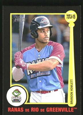2022 Topps Heritage Minors '73 Tarjetas #73TJ15 Brandon Howlett - BB - Image 1 of 2