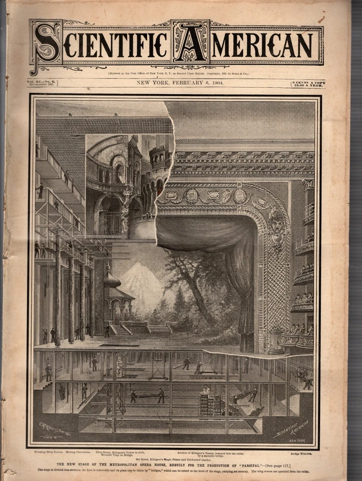 1904 Scientific American February 6 - Met Opera; KS train wreck;Japan Aborigines - Image 1 of 1