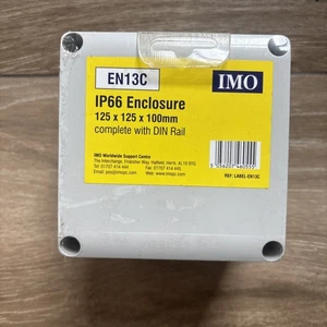 EN13C - IMO IP66 ABS Enclosure with Grey Lid 125 x 125 x 100mm - Picture 1 of 8