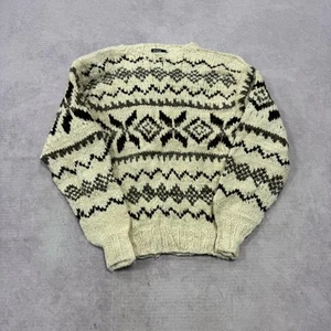 Polo Ralph Lauren Strickpullover Abstrakt Gemustert Grobstrick Wollpullover - Bild 1 von 5