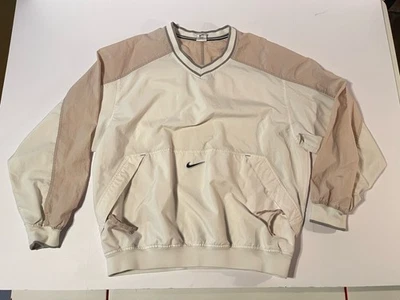 Vintage 90s Nike Windbreaker Pullover Jacket Blue/White Sz XLCenter Swoosh Y2K - Image 1 of 4