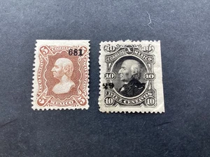 ICOLLECTZONE Mexico #106-107 F/VF hinged or NG - Picture 1 of 2