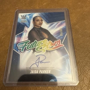2025 Topps Chrome WWE Jaida Parker/150 Blue Refractor Future Stars Auto #FSA-JP - Imagen 1 de 2
