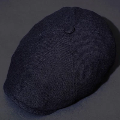 STETSON Bakerboy Hat Flat Cap XL Mens Black Gatsby Newsboy Cabbie Celebrity 61 - Image 1 of 4