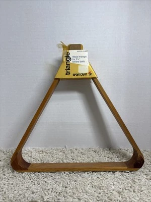 Triángulo de madera Sportcraft para bolas de billar de 2 1/4" NUEVO CON ETIQUETAS RACK toda madera Foto 1 de 4