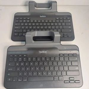 2 x Belkin Wired Tablet Keyboard with Stand for iPad - Lightning Connector - Picture 1 of 10