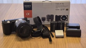 SONY Alpha NEX-5 Mirrorless digital camera  E 18-55mm F3.5-5.6 OSS Lens Black - Picture 1 of 6