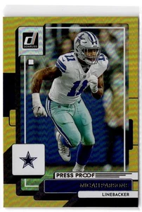 2022 Donruss Micah Parsons #157 Premium Press Proof Dallas Cowboys - Picture 1 of 2