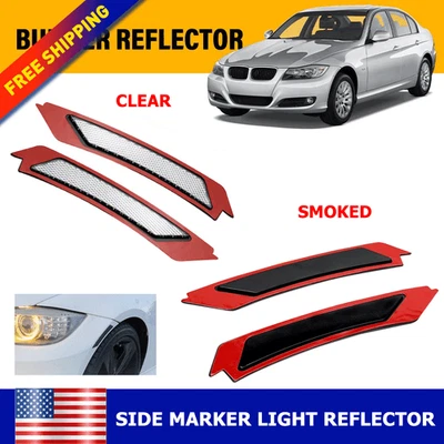 PARA BMW E90 E91 2009-2011 LUCES MARCADORAS TRANSPARENTES/HUMADAS TIRA REFLECTORA IMPERMEABLE Foto 1 de 4