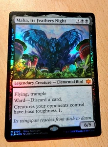 MTG Magic: # FOIL # Maha, deren Federn die Nacht sind / Maha, Its Feathers Night - Bild 1 von 3
