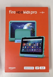 Amazon Fire HD 8 Kids Pro 12th Gen 32GB Wi-Fi, 8" Tablet - Discovery Teal Bundle - Picture 1 of 1