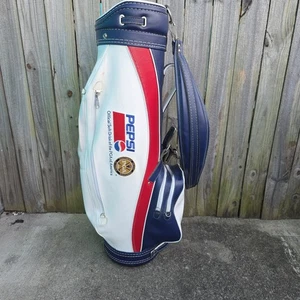 Bolsa de golf vintage PGA Pepsi de cuero Miller hecha en EE. UU.  - Imagen 1 de 24